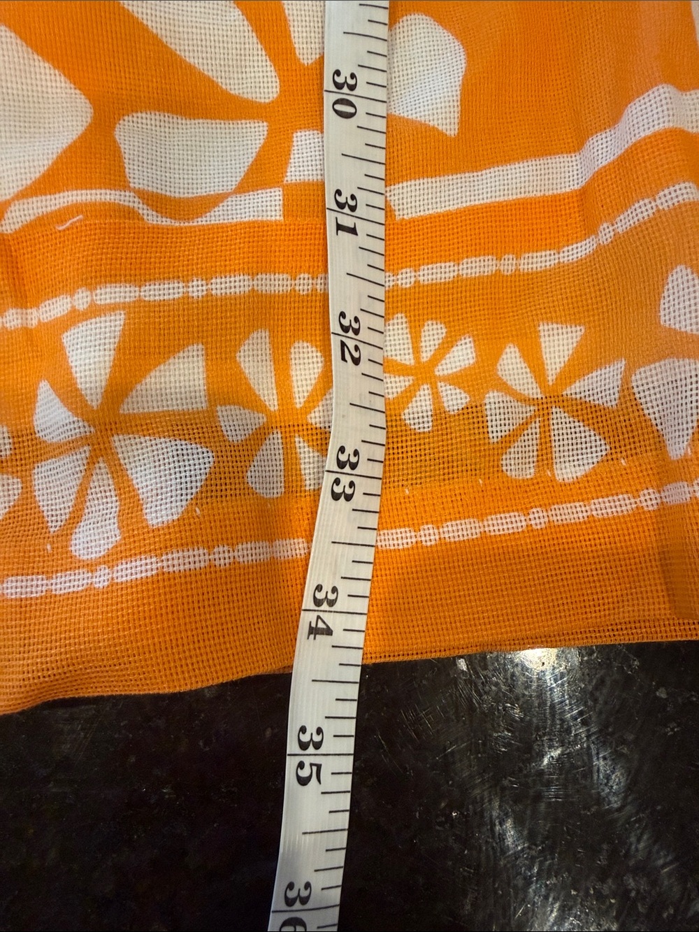 Trina Turk Orange/White Hawaiian Floral Cotton Sundress Size 4 - Picture 12 of 14